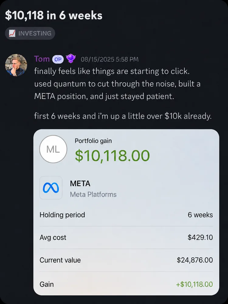 Tom client result